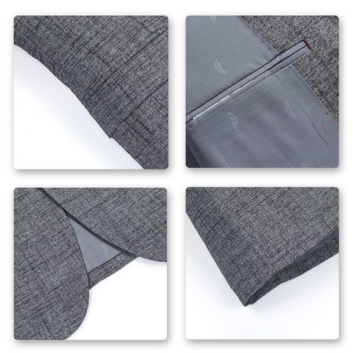 YOUTHUP Mens Formal 2 Button Blazer Slim Fit Solid Chic Casual Suit Jacket