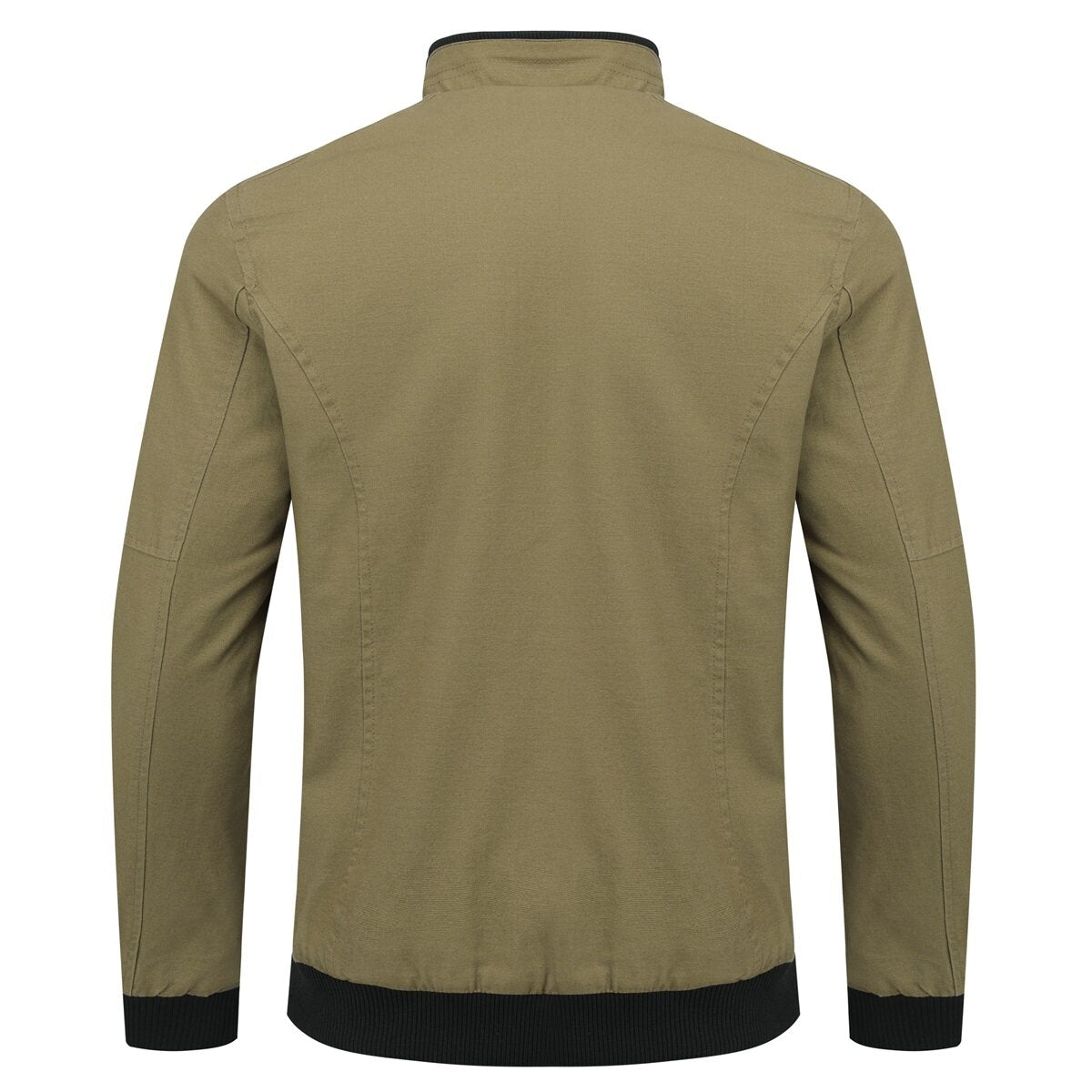 Youthup Mens Winter Stand Collar Plush Thickened Classic Zipper Jacket