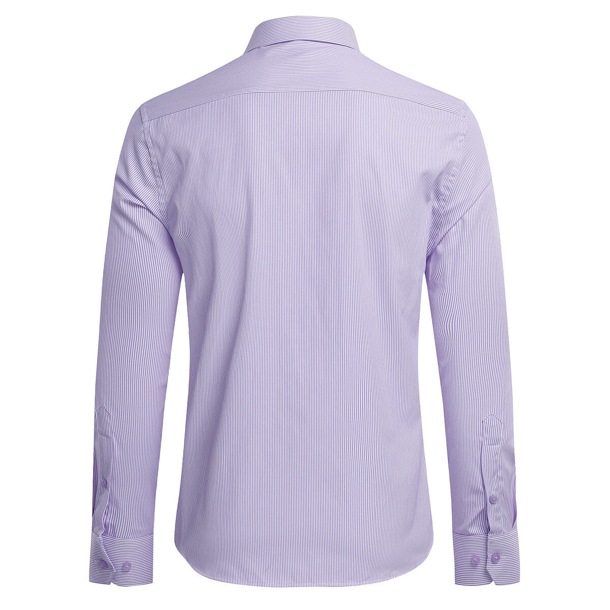 Youthup Mens Slim Business Shirt Striped Suit Shirt