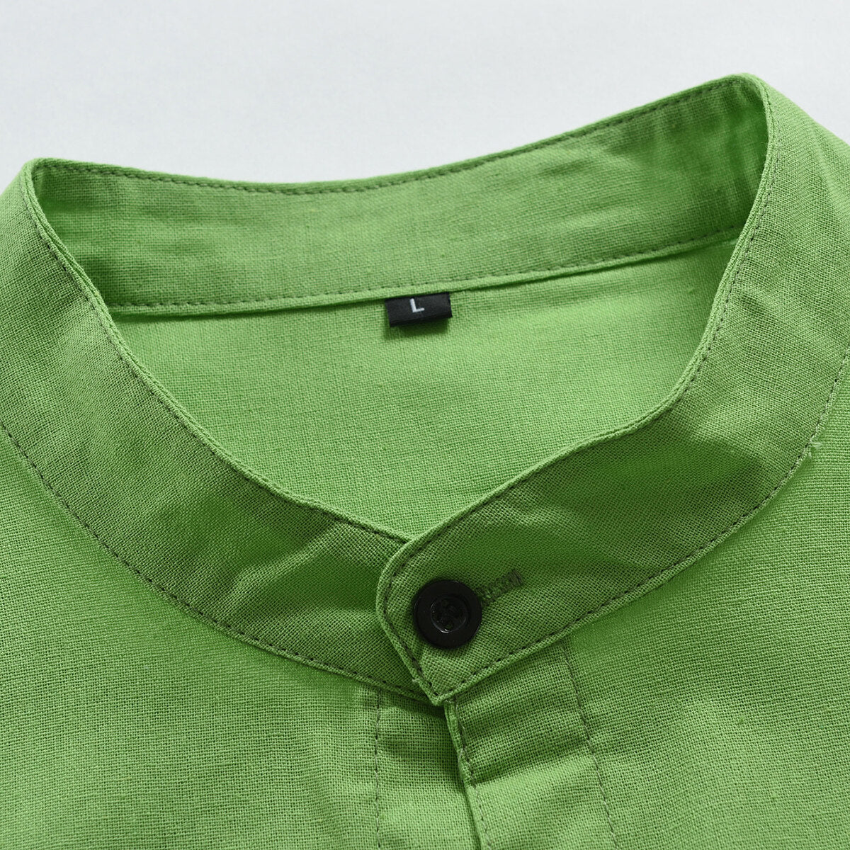 Youthup Mens Stand Collar Button Down Formal Shirt