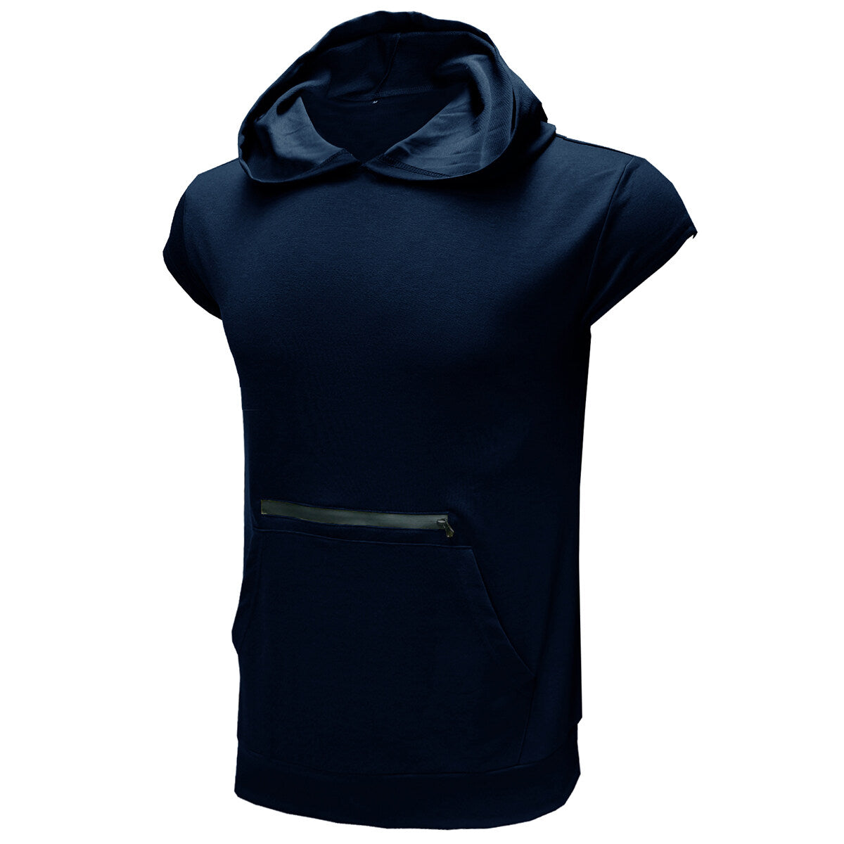 Youthup Mens Slim Fit Hooded Short Sleeve Pullover T-shirt
