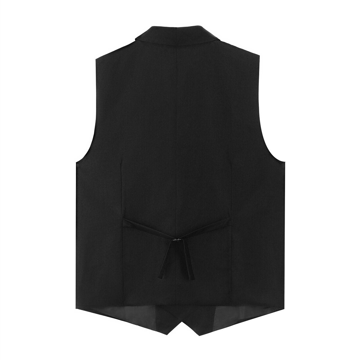 YOUTHUP Mens Double Breasted Suit Vest Casual Lapel Stylish