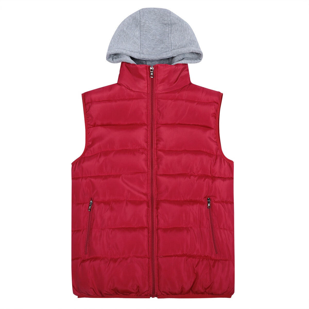 Youthup Mens Hooded Sleeveless Jacket Padded Puffer Vest