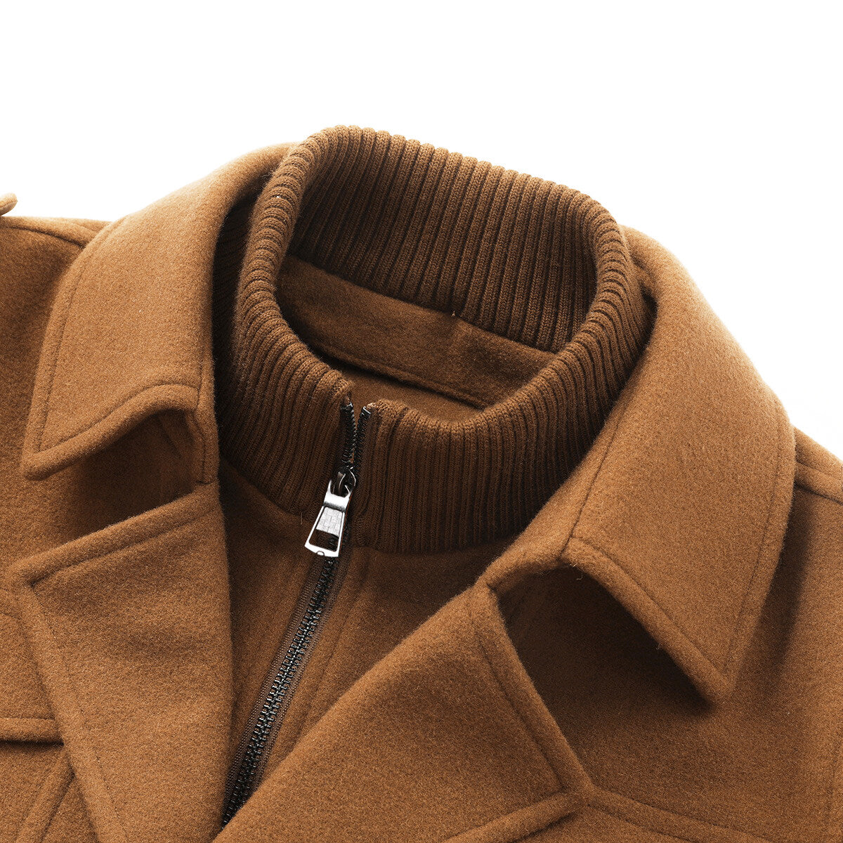 Youthup Mens Military Wool Coats Thickened Fit Winter Trench Peacoat