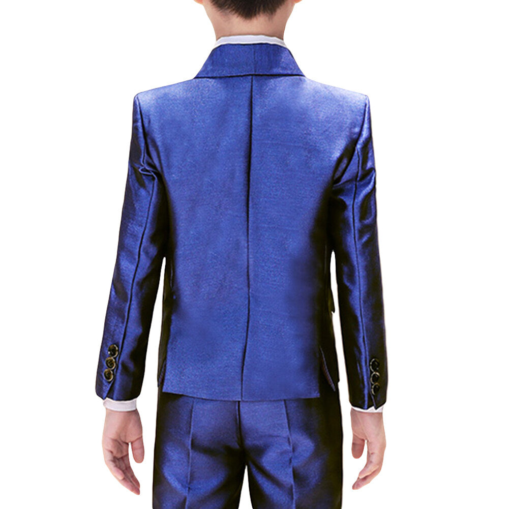 Youthup Boys 5Pce Shiny Party Wear Wedding Suit