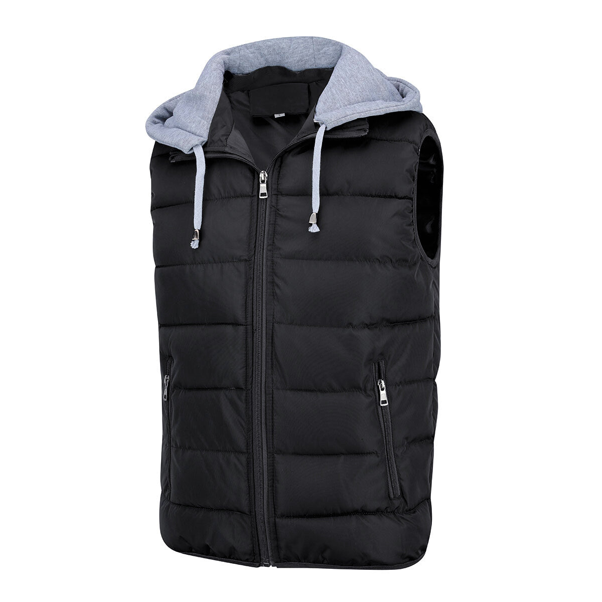 Youthup Mens Hooded Gilet Lightweight Sleeveless Jacket Outdoor Padded Puffer Vest
