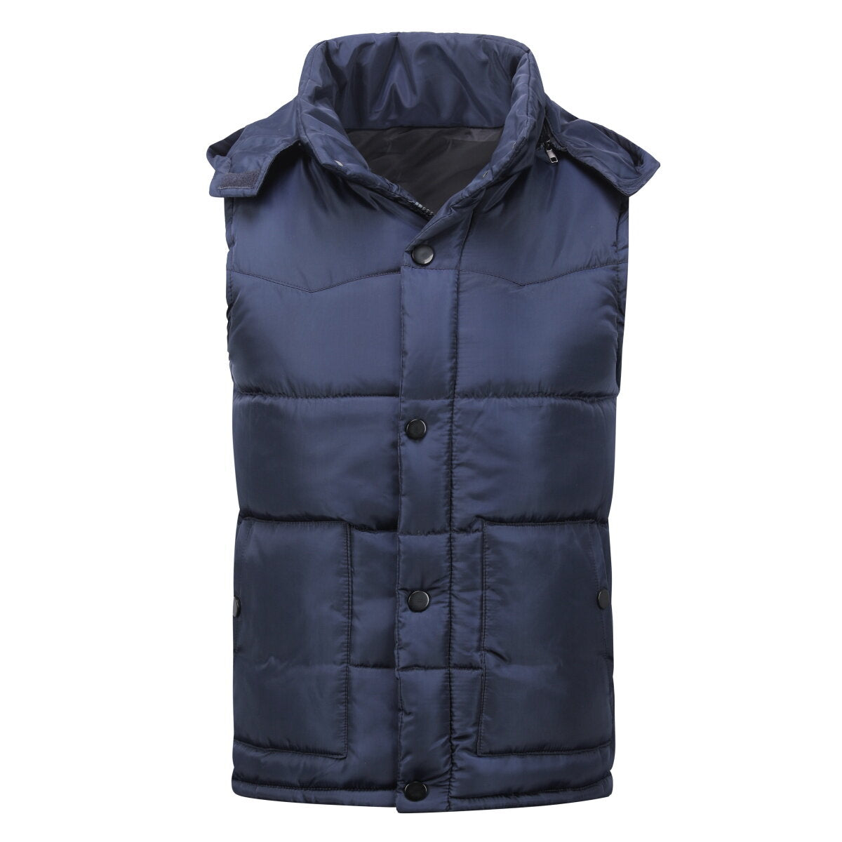 YOUTHUP Mens Hooded Gilet Lightweight Quilted Puffer Body Warmer Padded Vest