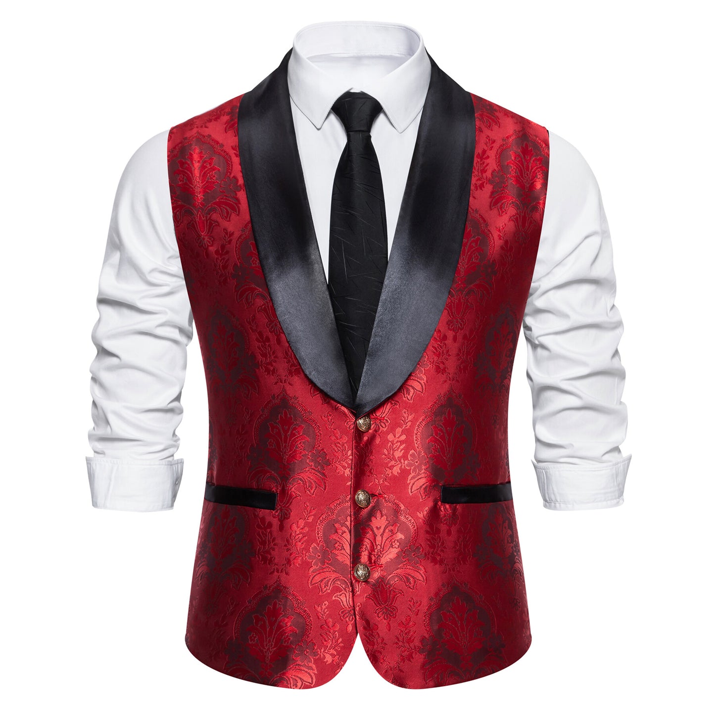 Youthup Mens Paisley Patterned Business Vest