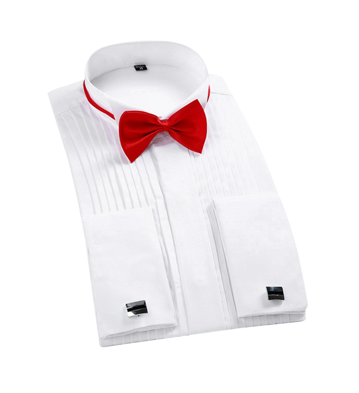 Youthup Mens Formal Business Shirts Long Sleeve Wedding Dress Hosting Performance Shirts