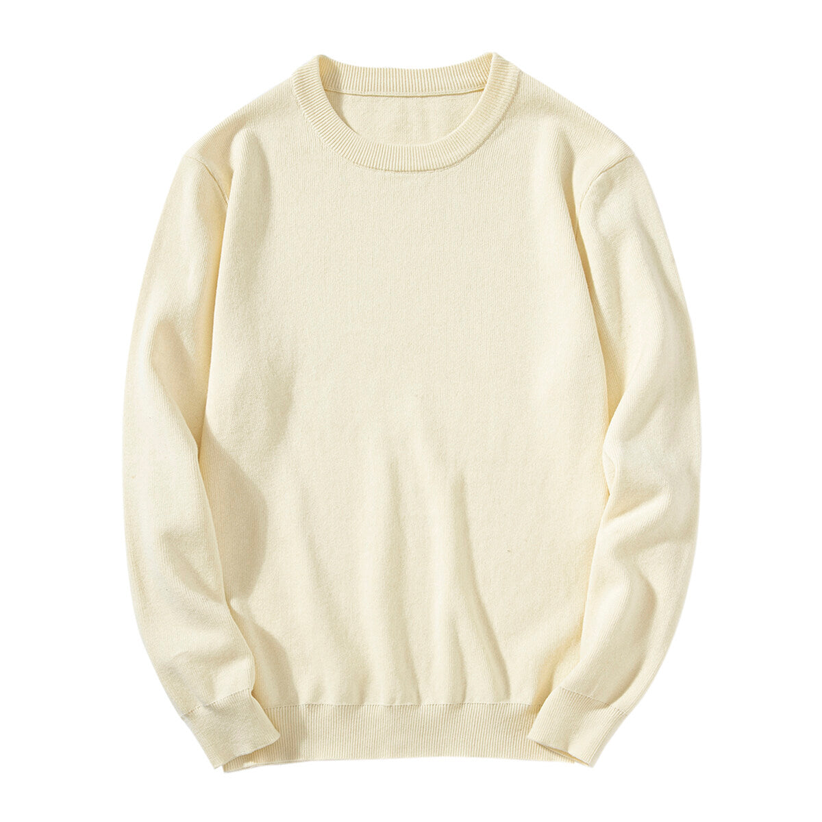YOUTHUP Mens Casual Sweatshirt Classic Solid Soft Touch Cotton Slim Fit Pullover
