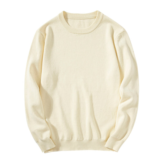 YOUTHUP Mens Casual Sweatshirt Classic Solid Soft Touch Cotton Slim Fit Pullover