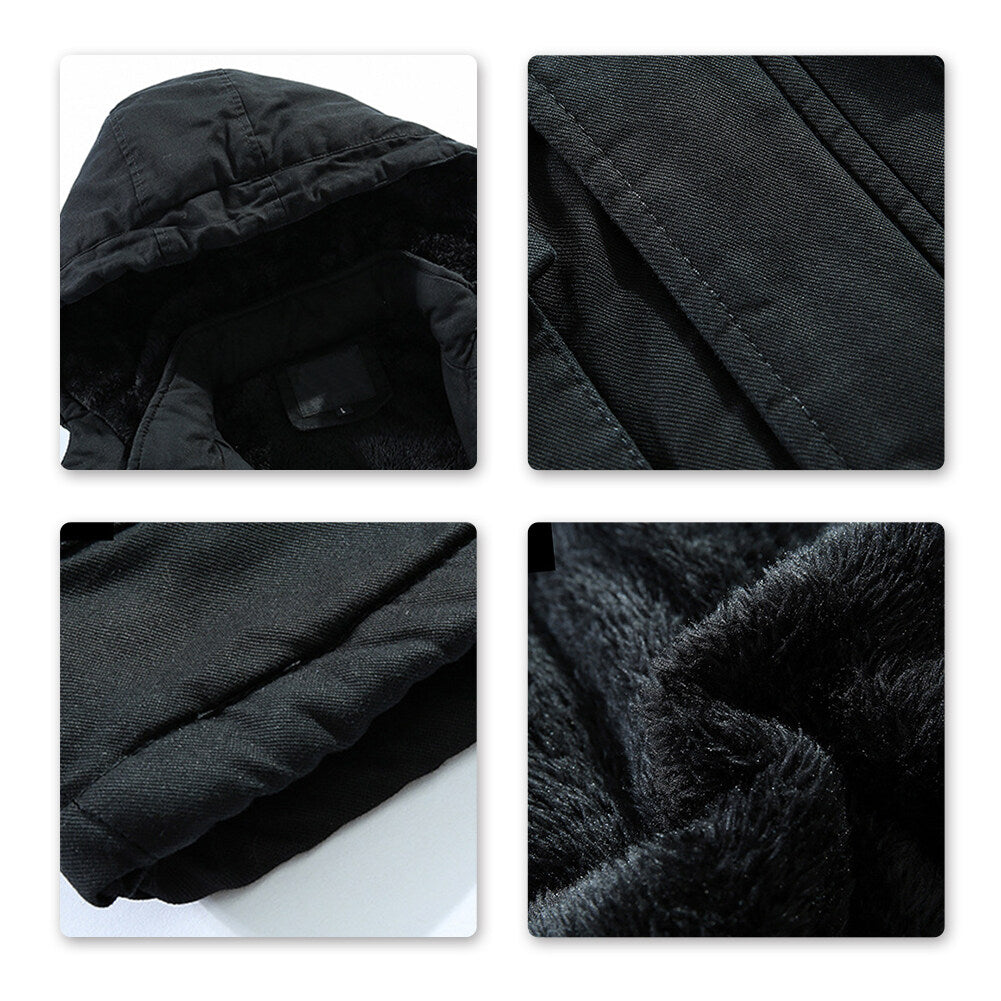 Youthup Mens Hooded Padded Jacket