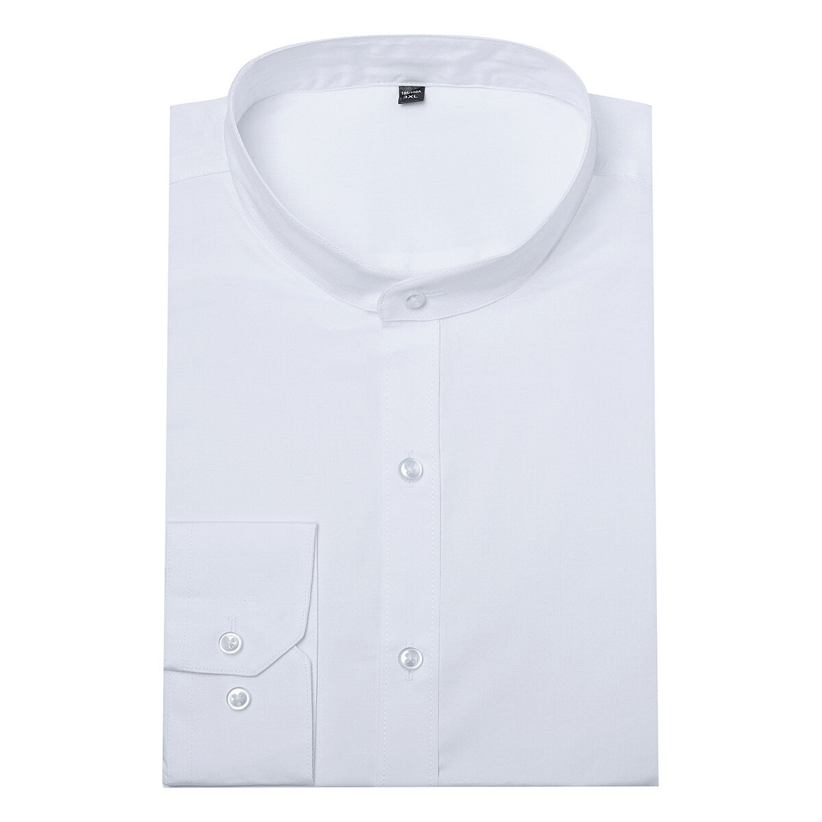 Youthup Mens Banded Collar Slim Fit Shirts