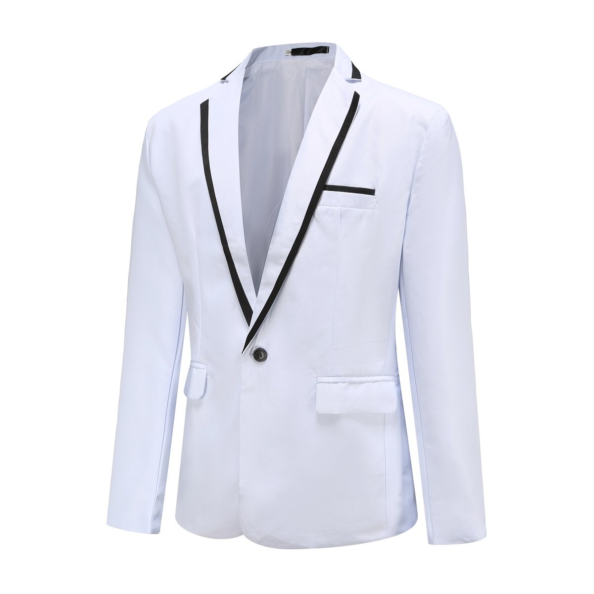YOUTHUP Mens Slim Fit Blazer Lightweight Formal Business Fancy Dress 1 Button Suit Jacket
