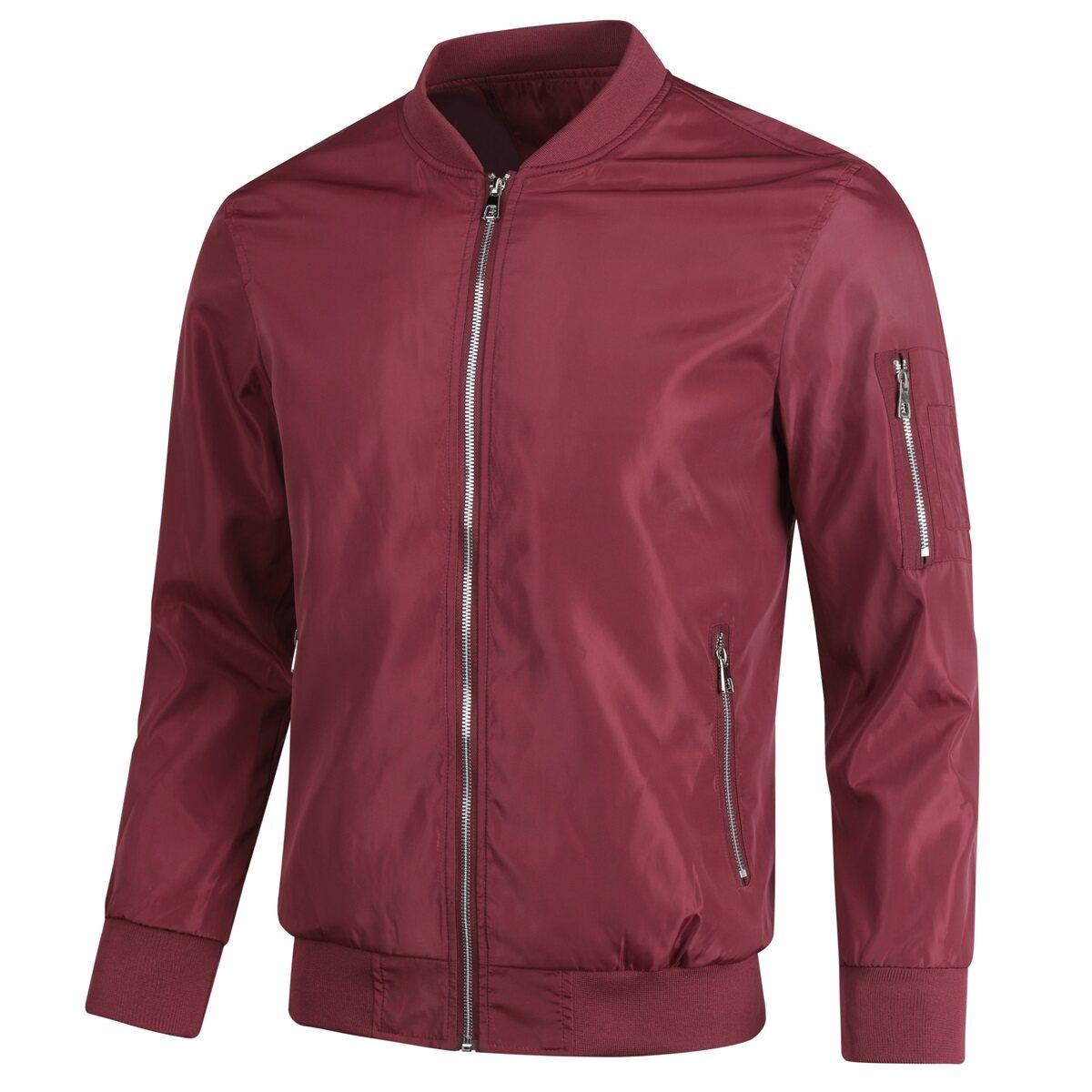 Youthup Mens Bomber Jackets Casual Lightweight Plus Size Coat