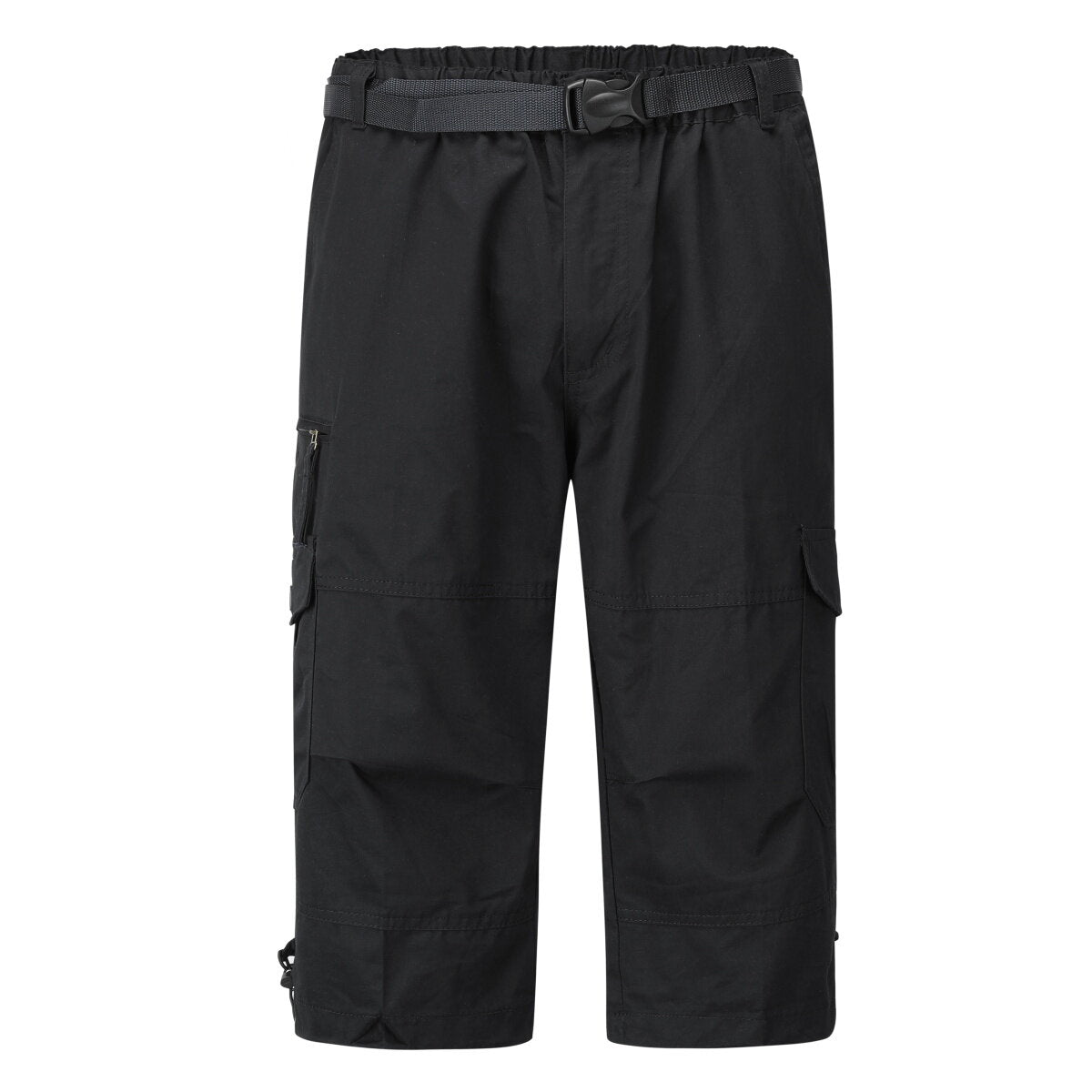 Youthup Mens Multi-Pocket Cargo Cropped Pants