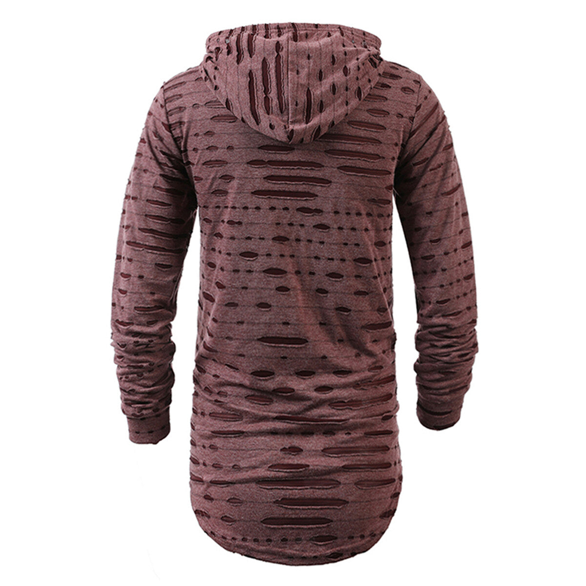 Youthup Mens Ripped Sweatshirt Hoodie T-Shirt