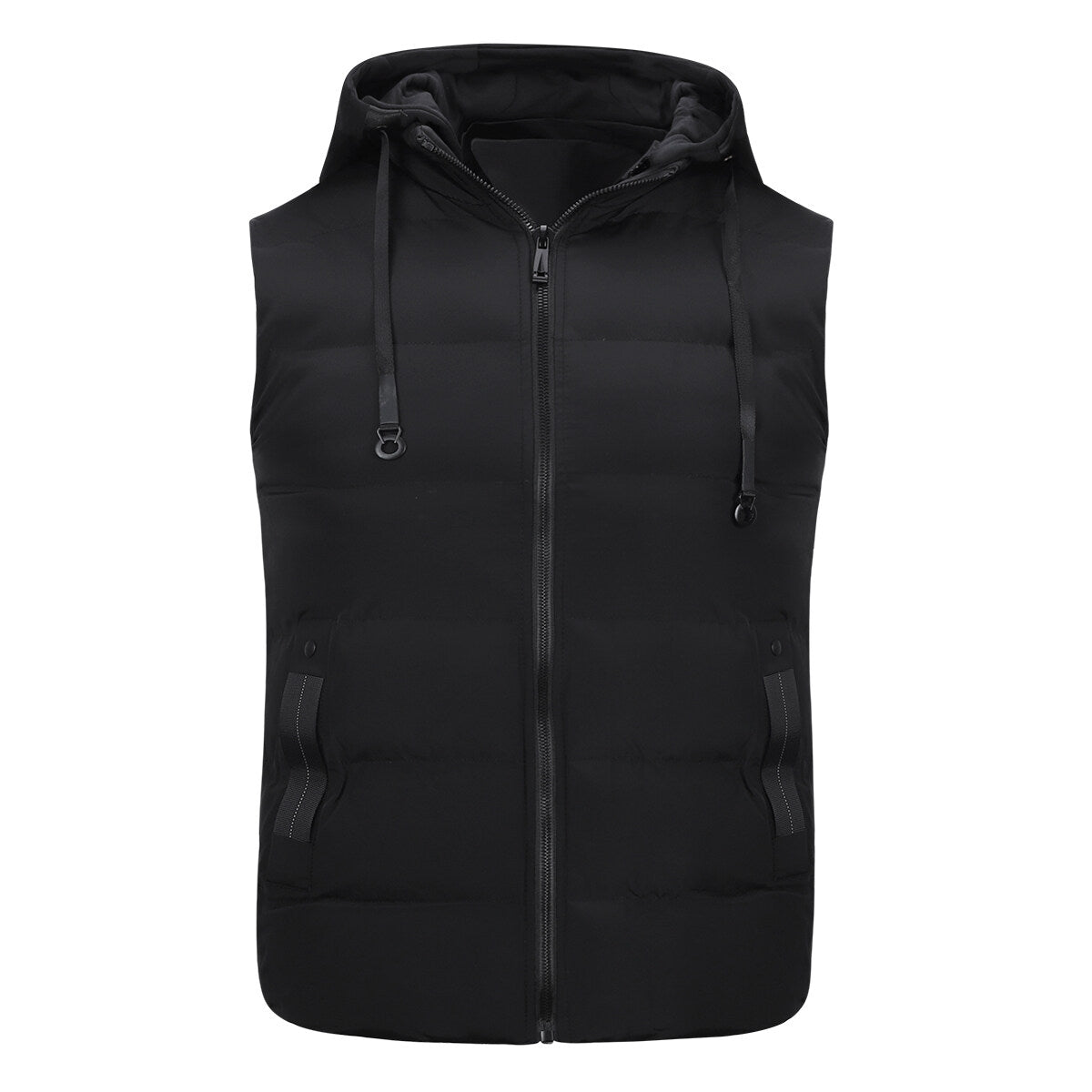 YOUTHUP Mens Hooded Puffer Vest Casual Winter Windproof Quilted Bodywarmer Outdoor
