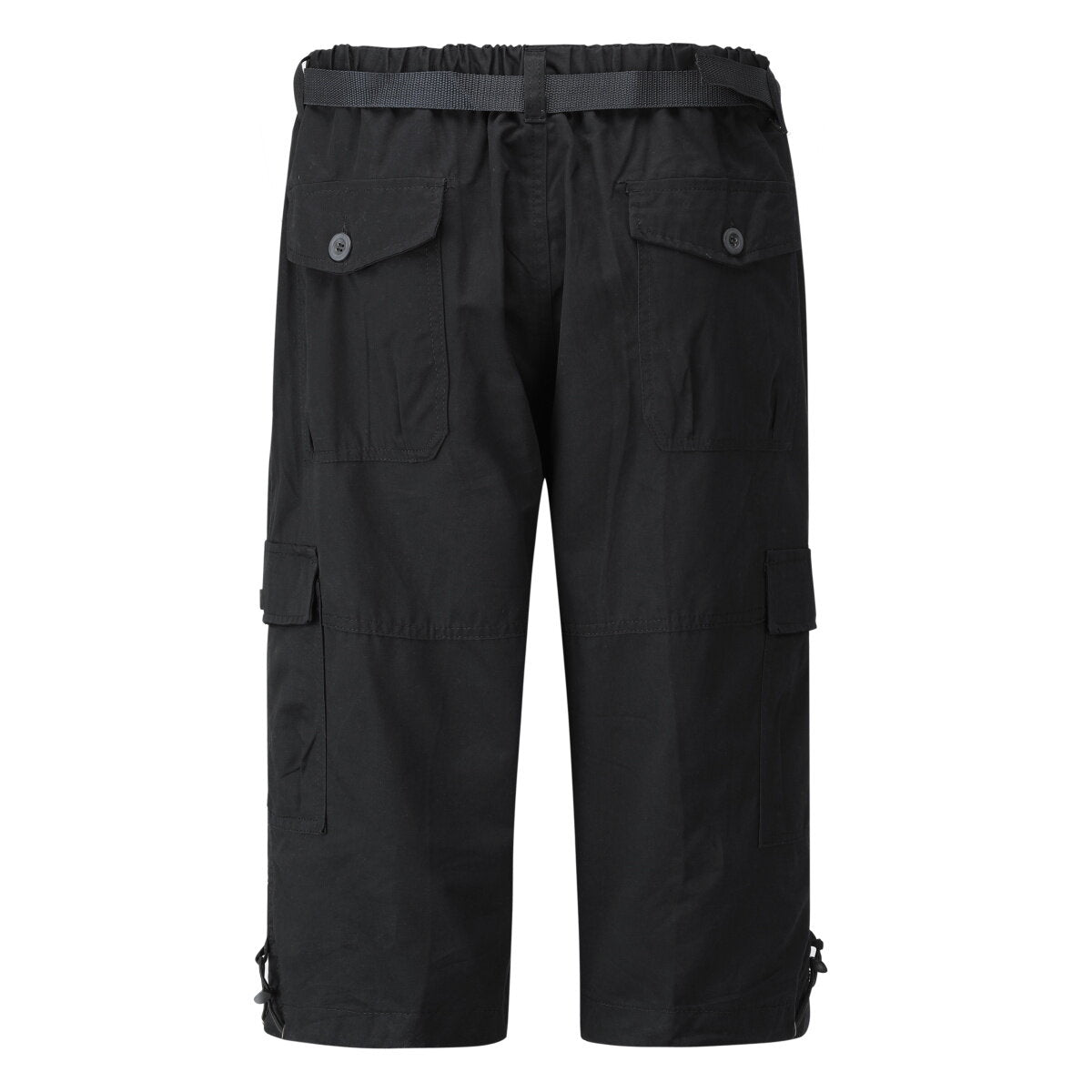 Youthup Mens Multi-Pocket Cargo Cropped Pants
