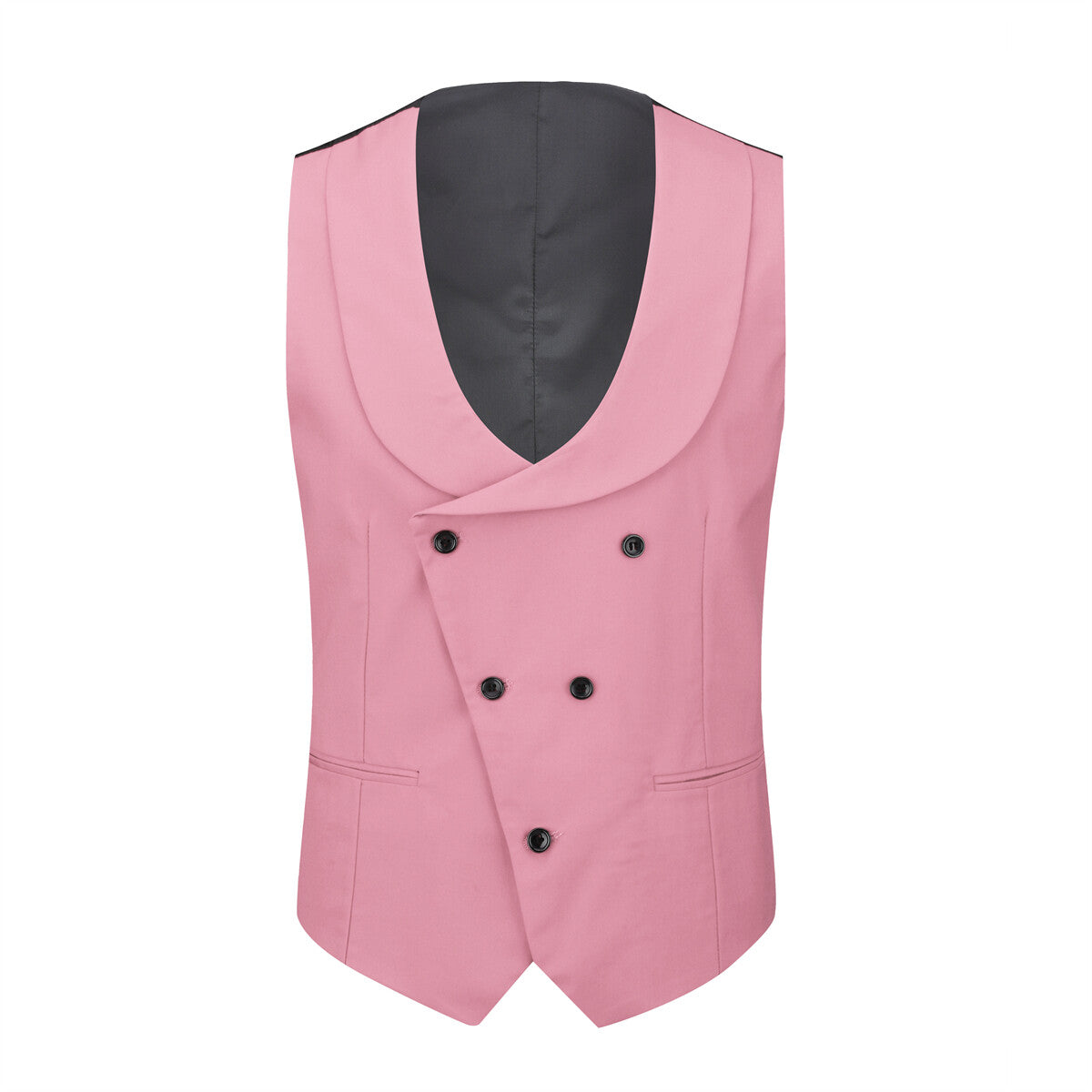 Youthup Mens 3Pce ColorBlock Dress Suits Wedding Blazer and Vest and Pants