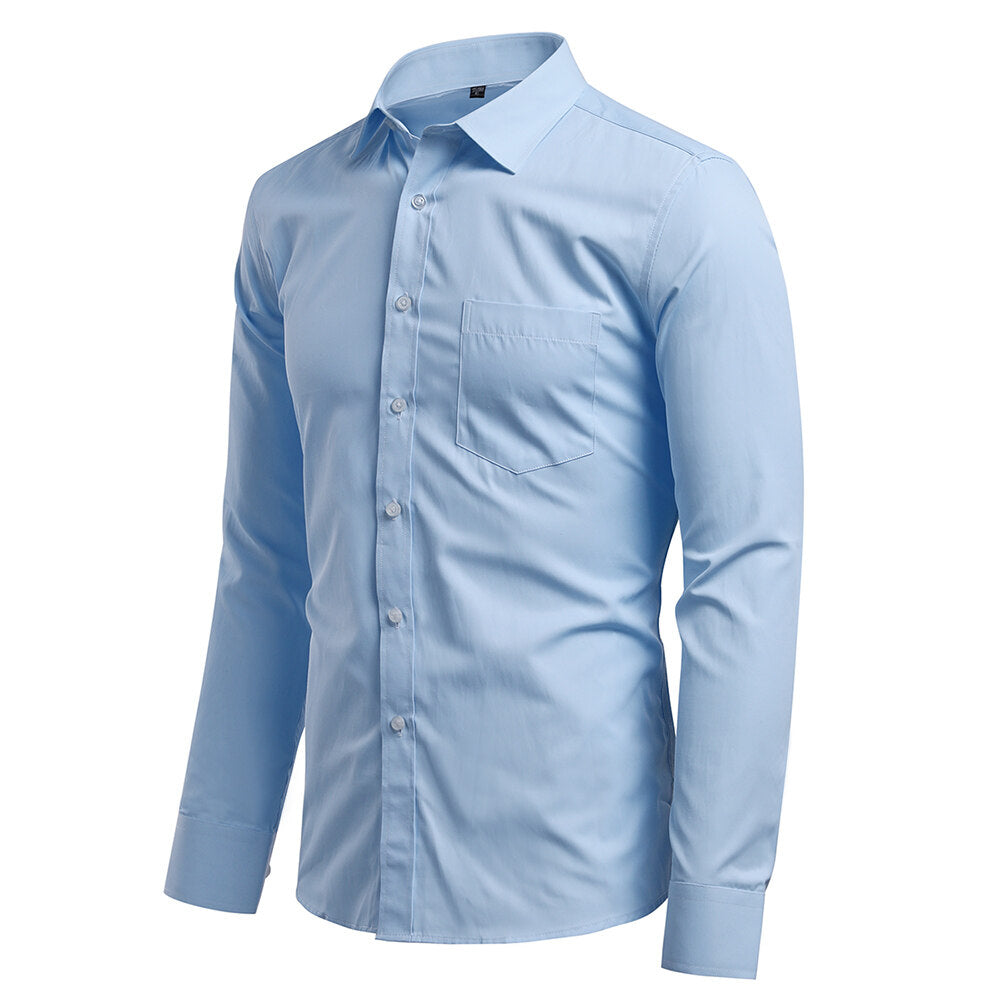 Youthup Mens Slim Business Formal Suit Shirt