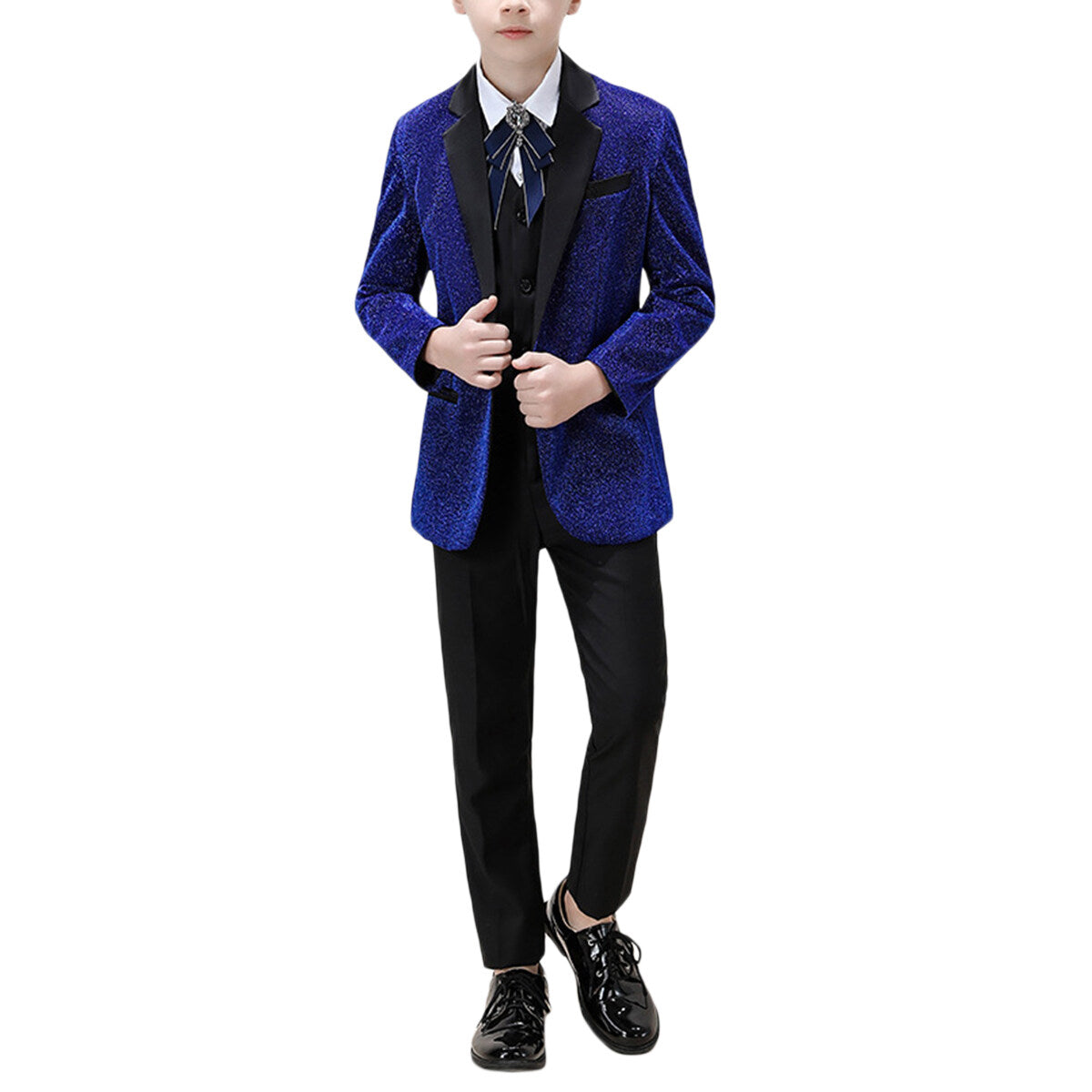 Youthup Boys Slim Fit 3Pcs Set Wedding Party Evening Suit