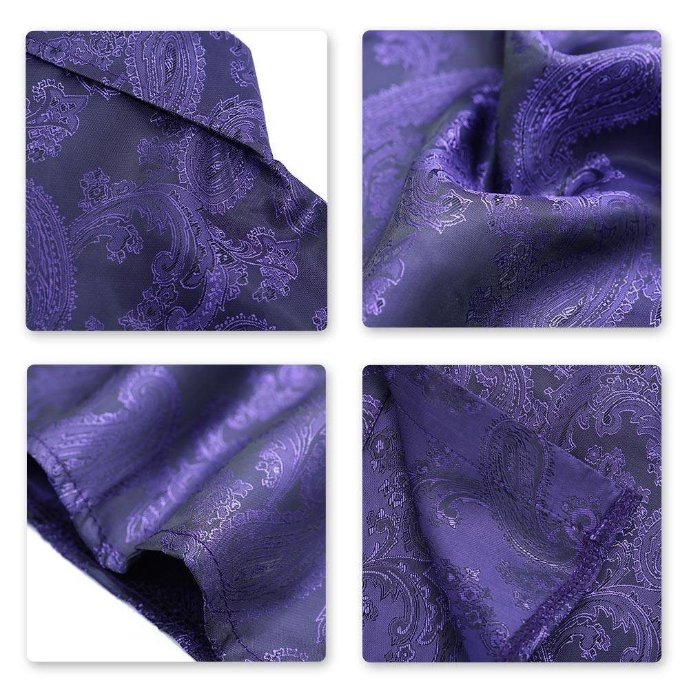 Youthup Mens Paisley Pattern Fitted Shirt