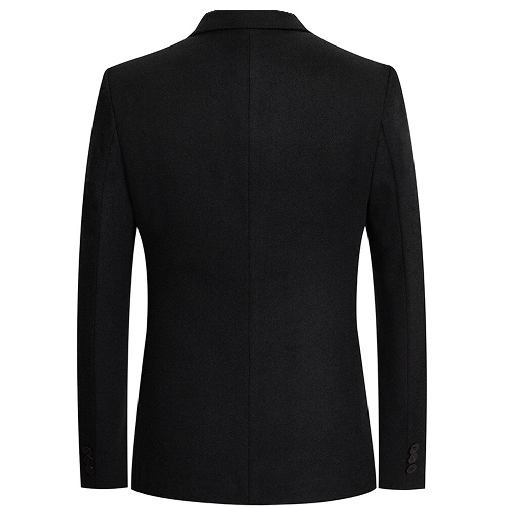 Youthup Mens Slim Fit Wool Jacket Cashmere Blazer