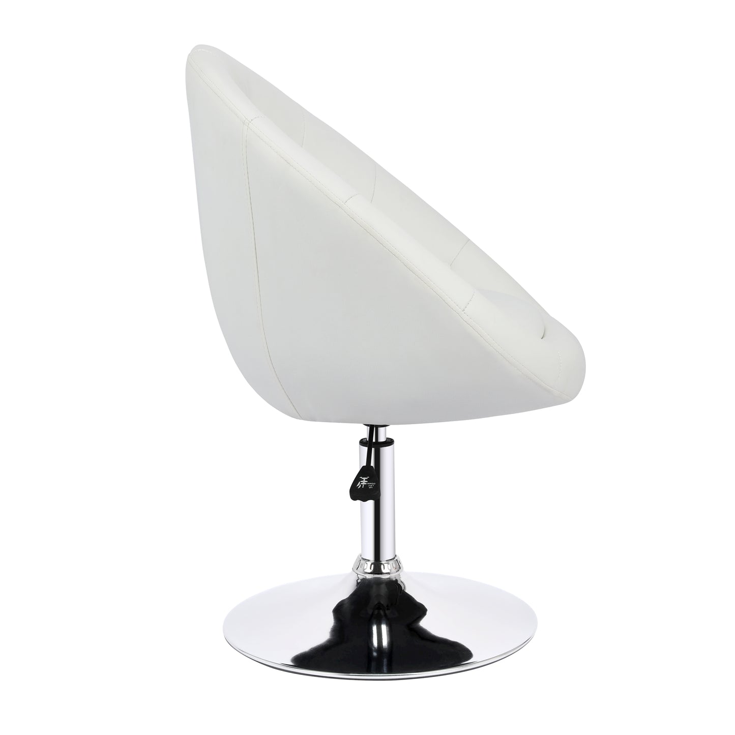 Tabourets de Bar Blanc Lot de 2 Elégant Esthétique 360°Rotatif pour Comptoir du Bar, Salon Manucure Coiffeuse et Cuisine 62x62x84-98cm