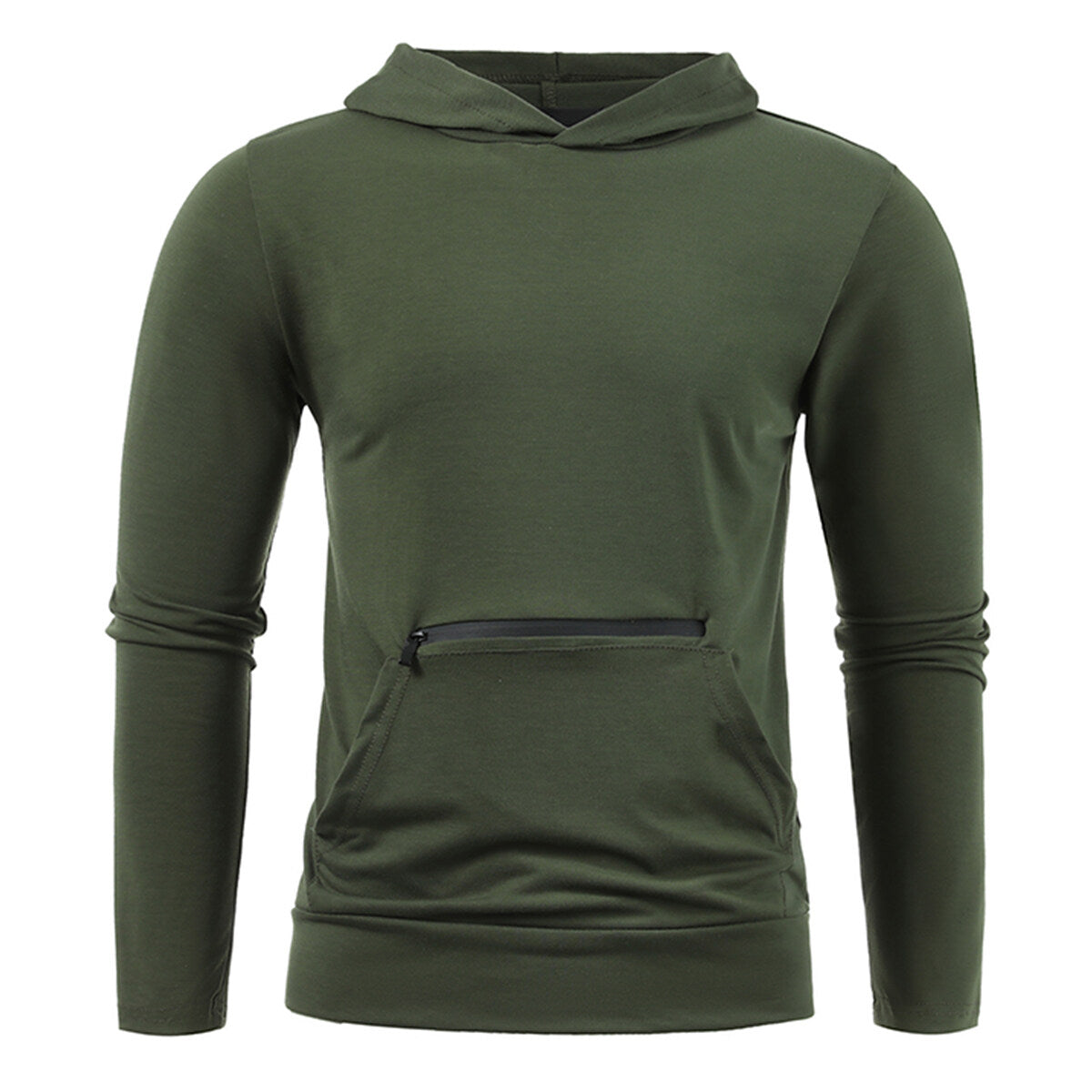 Youthup Mens Hooded Pocket Sweatshirt T-Shirt