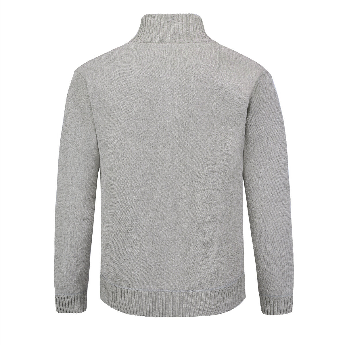 Youthup Mens Stand Collar Knitted Sweatshirt Casual Cardigan