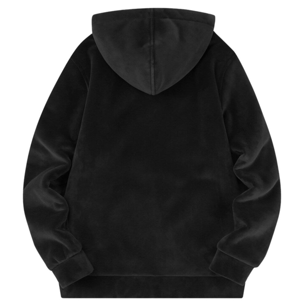 Youthup Boys Teen Students Plus Size Fleece Hooded Sweatshirt