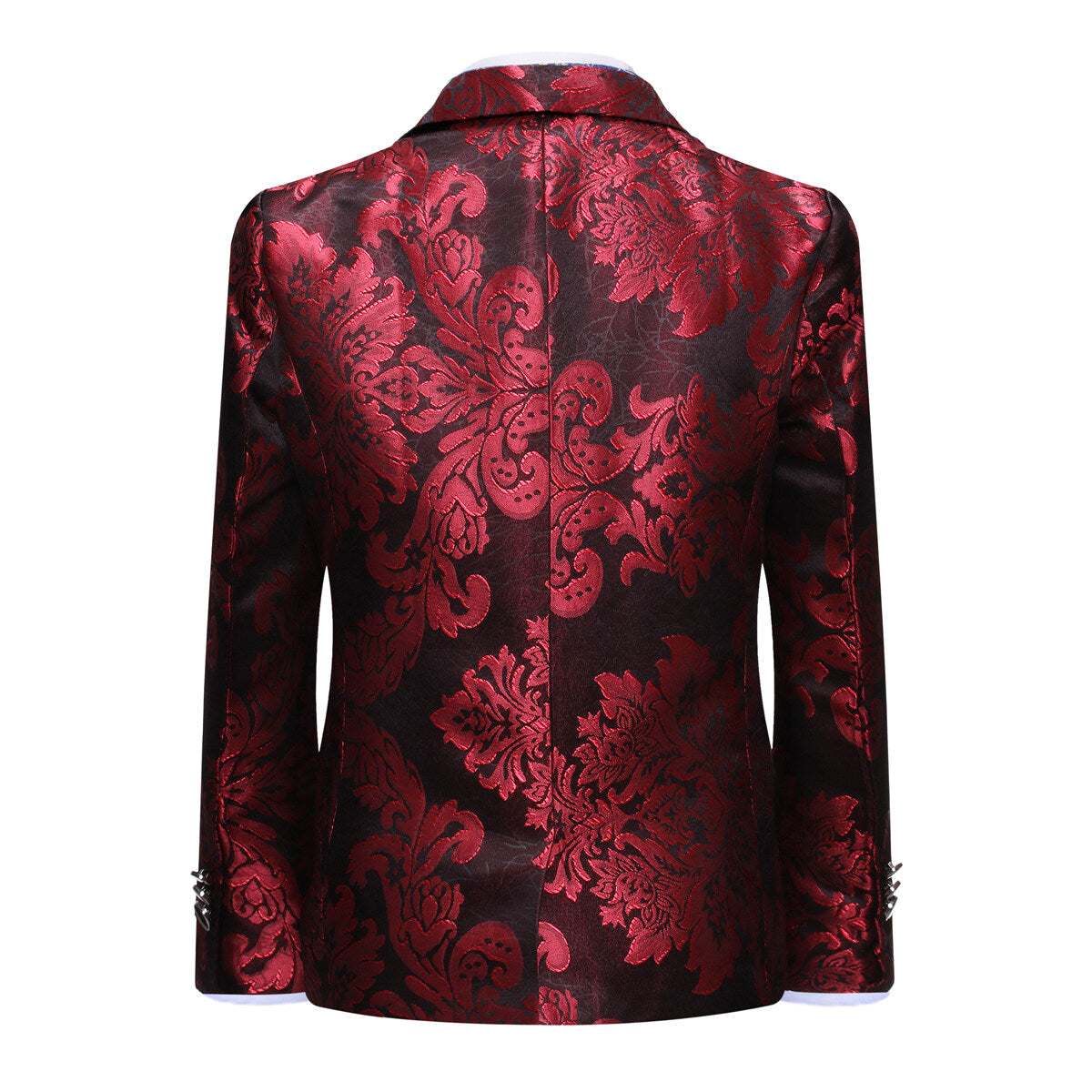 Youthup Boys Suit 2Pcs Shiny Print Blazer Wedding Party Dress
