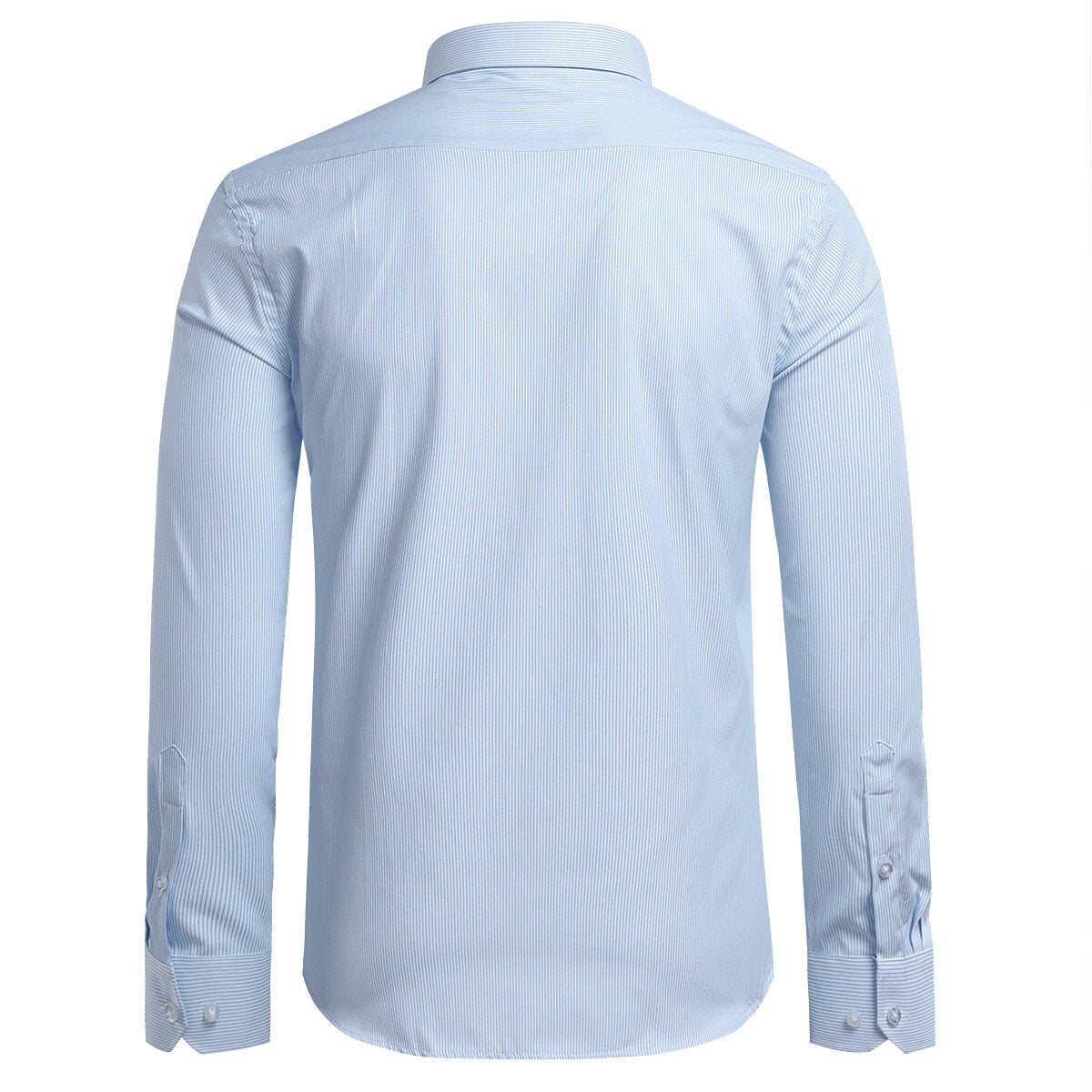 Youthup Mens Slim Business Shirt Striped Suit Shirt