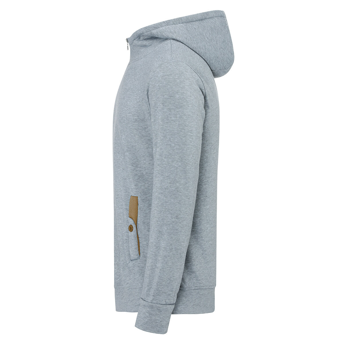 Youthup Mens Diagonal Zip Hooded Pullover