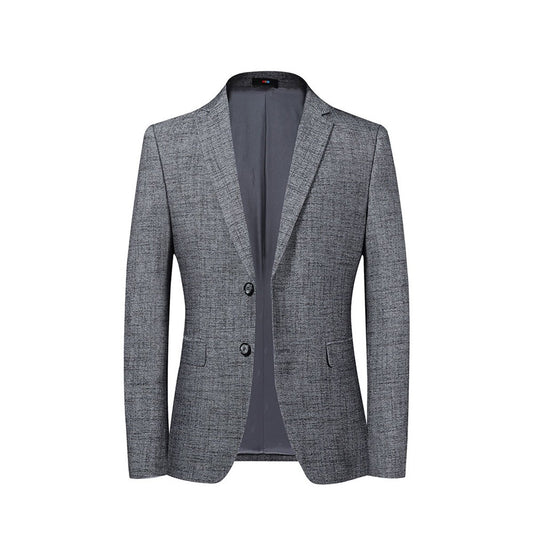 YOUTHUP Mens Formal 2 Button Blazer Slim Fit Solid Chic Casual Suit Jacket