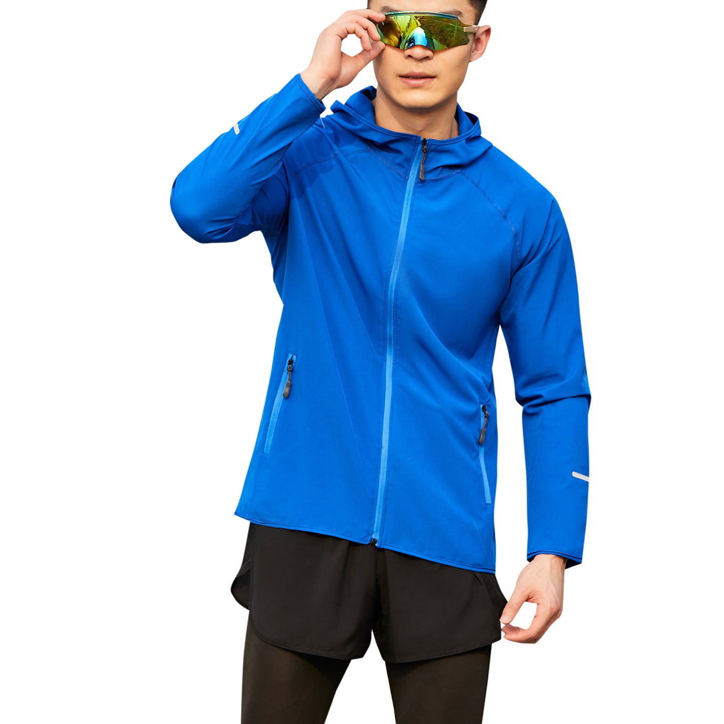 Youthup Mens Hooded Sports Lightweight Running Dust Coat