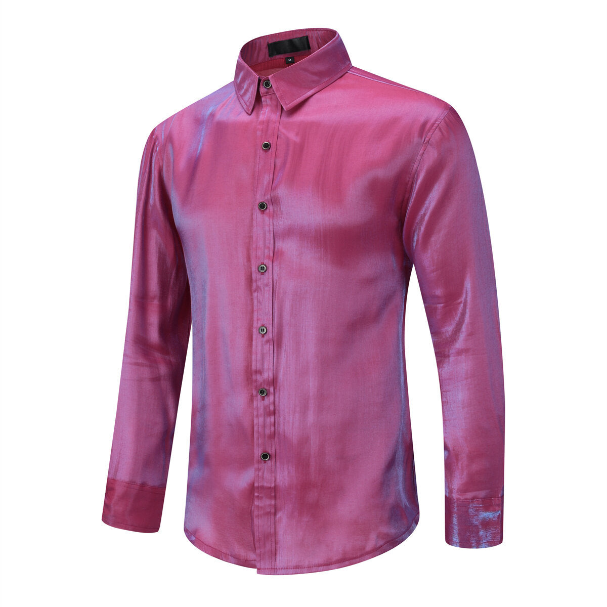 Youthup Mens Satin Shiny Lightweight Shirt