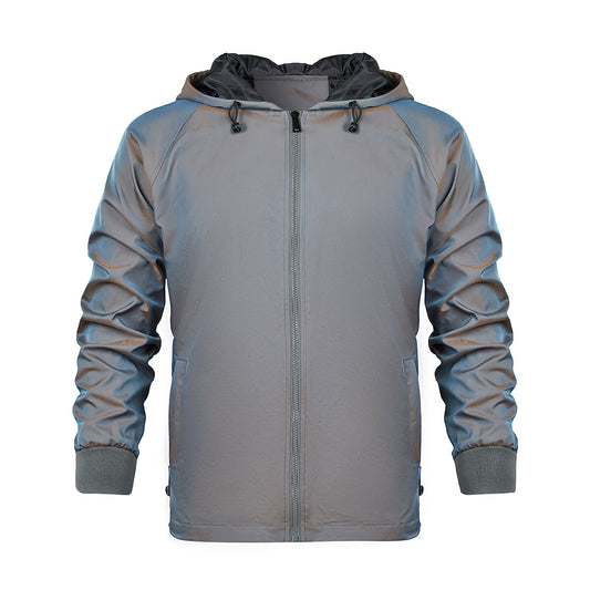YOUTHUP Mens Hooded Sports Jacket Outdoor Sunscreen Lightweight Hoodie