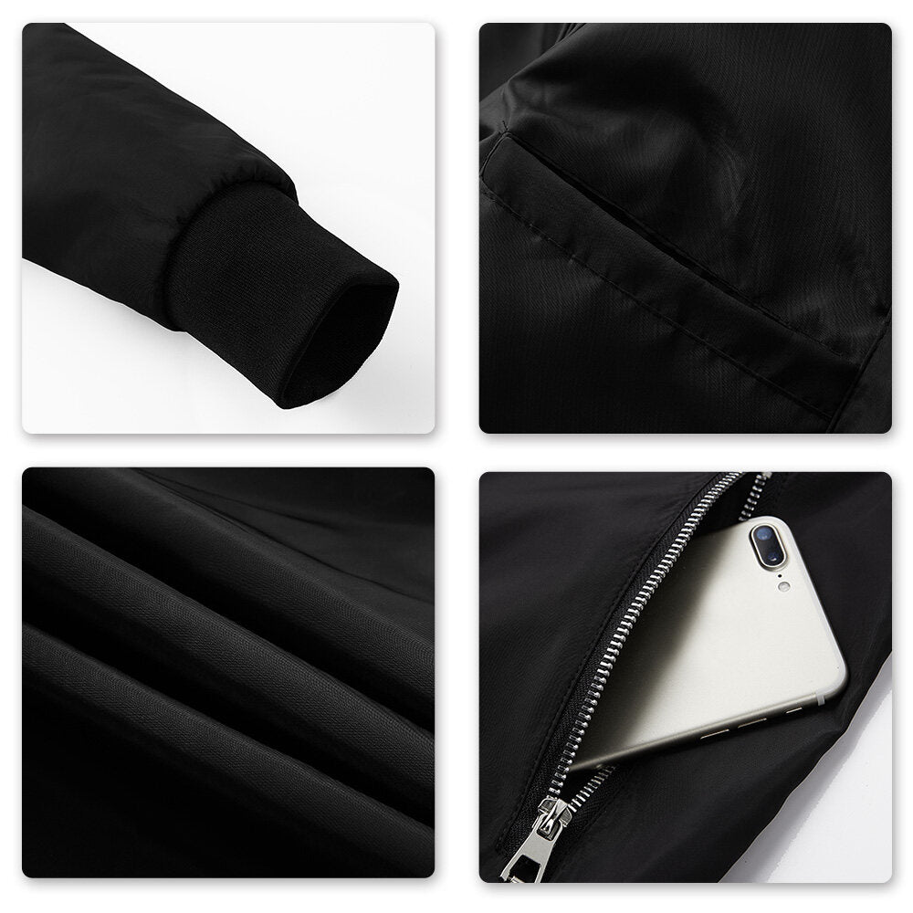 Youthup Mens Bomber Jackets Casual Lightweight Plus Size Coat