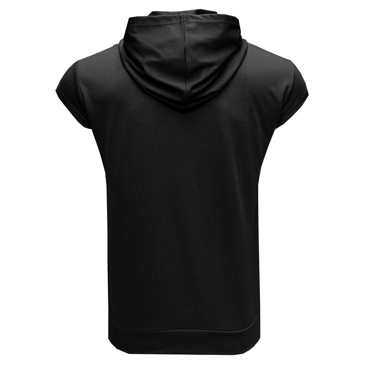 Youthup Mens Slim Fit Hooded Short Sleeve Pullover T-shirt