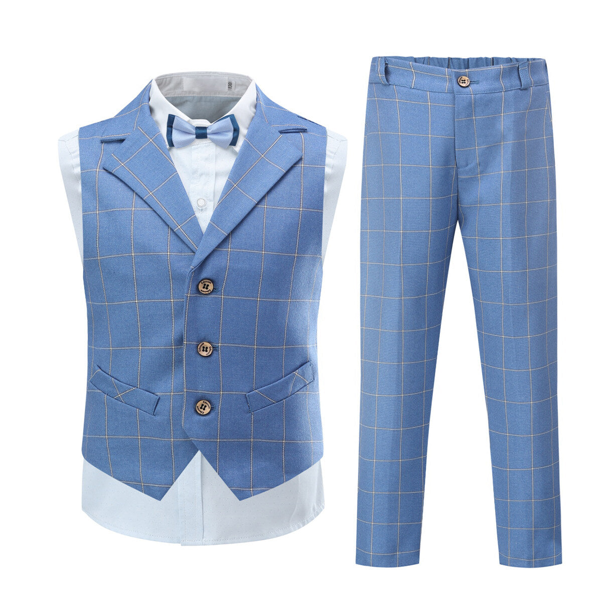 YOUTHUP Kids 3PCS Sets Formal Suits Boys Child Tuxedos Outfits