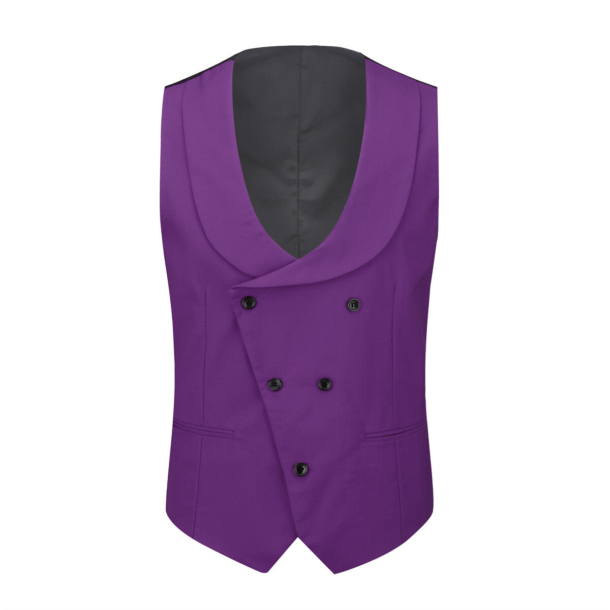Youthup Mens 3Pce ColorBlock Dress Suits Wedding Blazer and Vest and Pants