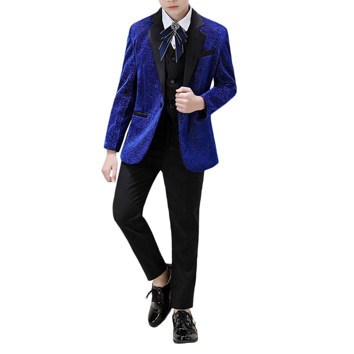 Youthup Boys Slim Fit 3Pcs Set Wedding Party Evening Suit