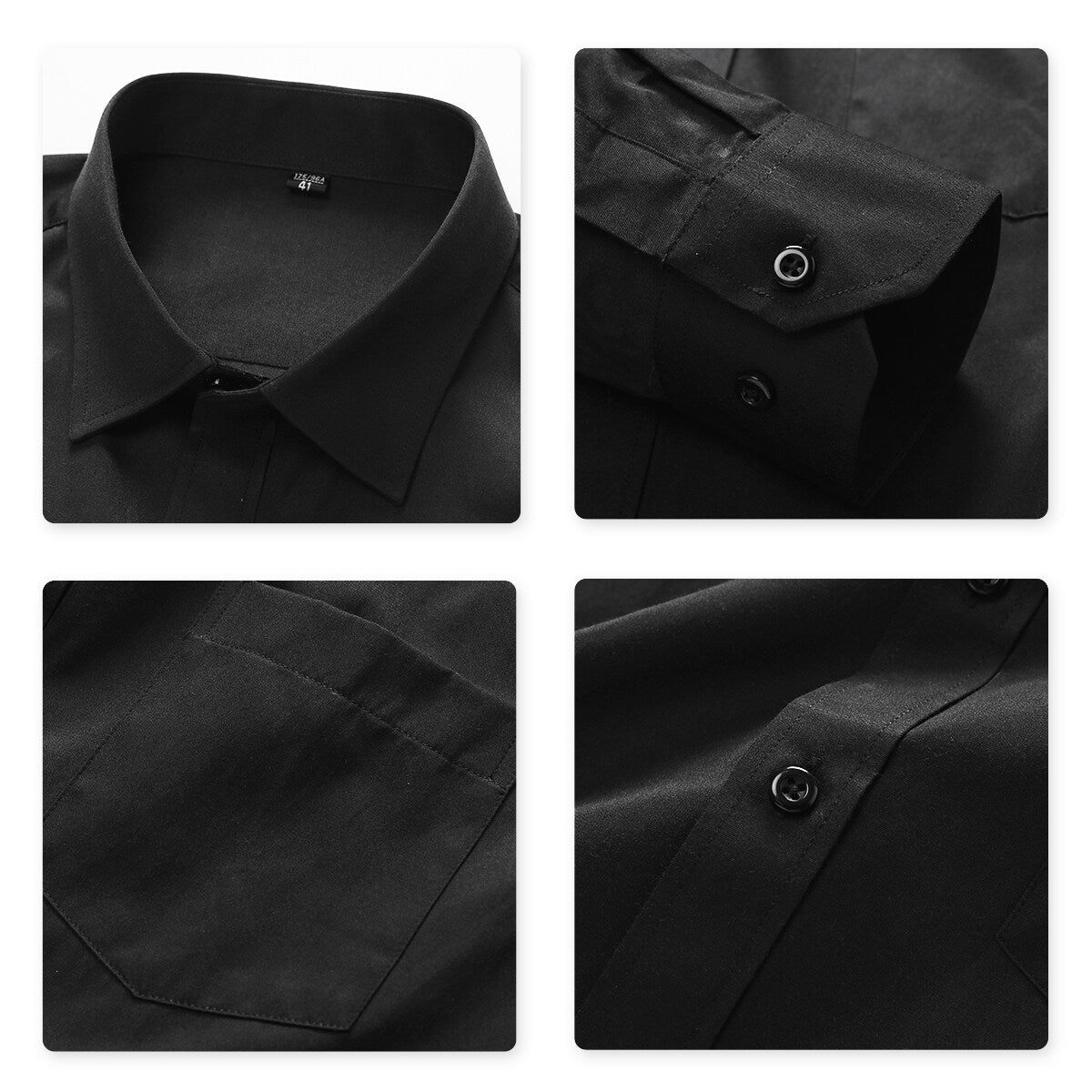 Youthup Mens Slim Business Formal Suit Shirt
