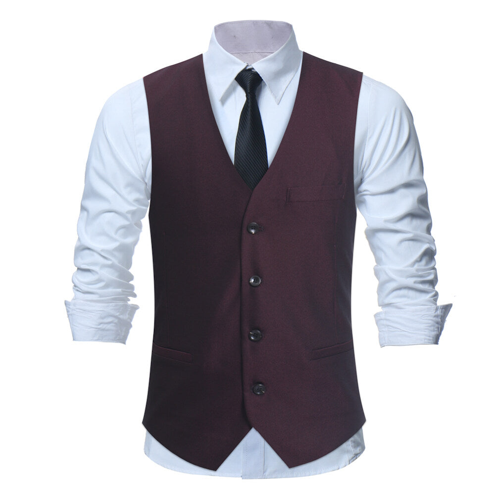 YOUTHUP Mens Slim Fit Shawl Lapel Tuxedo 3 Piece Wedding Dress Suit Set