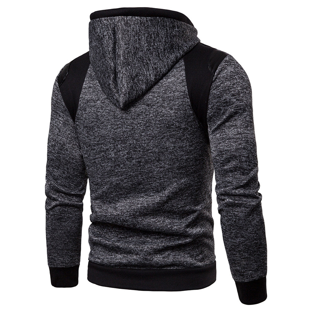 Youthup Mens Sport Pullover Full-Zip Hooded Sweatshirt