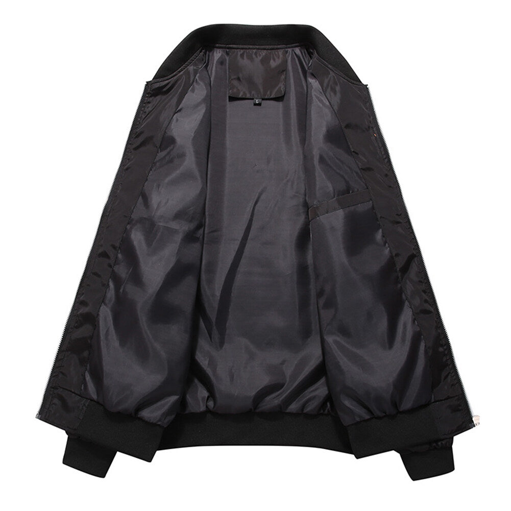Youthup Mens Bomber Jackets Casual Lightweight Plus Size Coat