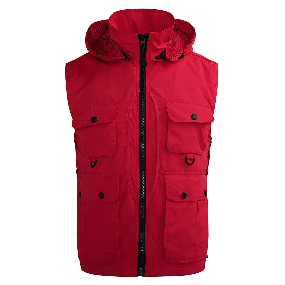 YOUTHUP Mens Outdoor Quick Dry Hooded Multi-Pocket Camping Hunting Fishing Vest