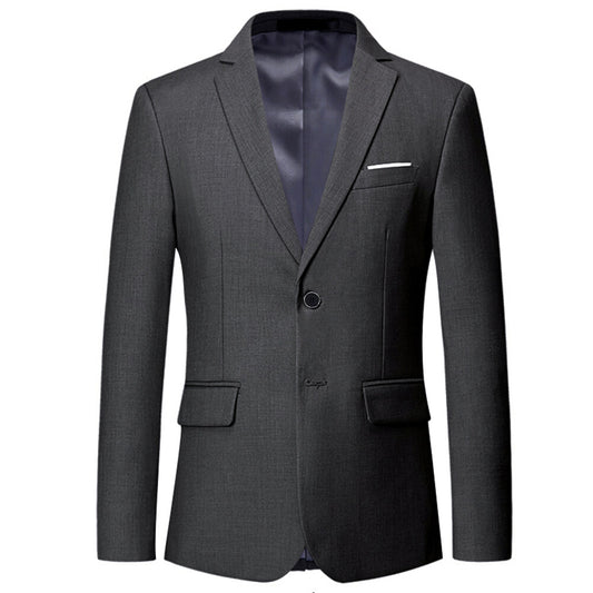 YOUTHUP Mens Blazer Slim Fit 2 Button Formal Casual Suit Jacket Wedding Tuxedo